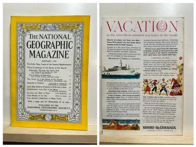 National Geographic Magazines Vintage 1959 Lot of 10 Foto 1 de 4