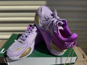 Puma RsX I Am Brave Lace Up Womens Purple Sneakers Casual Shoes size 6.5 - Picture 1 of 5