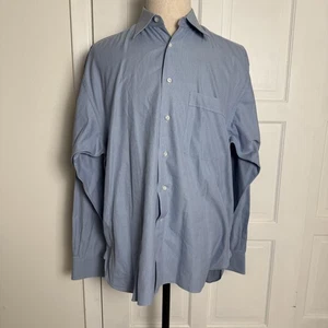 Lorenzini Neiman Marcus Hemd Herren Große 16,5 42 Blau Made in Italy Button Down - Bild 1 von 6