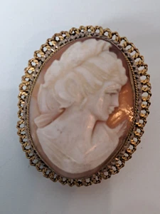 spilla antica molto bella, gemma, spilla e ciondoli - Foto 1 di 5