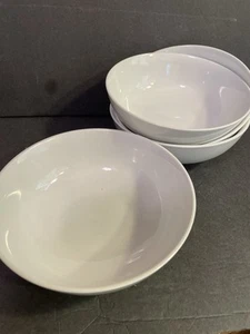 Pier 1 Cuencos de sopa/cereal de porcelana blanca luminosa - Juego de 4 - Imagen 1 de 2