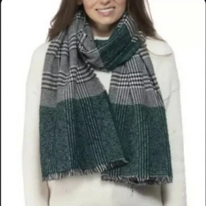 Grün und schwarz kariert Colorblock Schal Neckwarmer INC International Concepts Neu mit Etikett - Bild 1 von 6