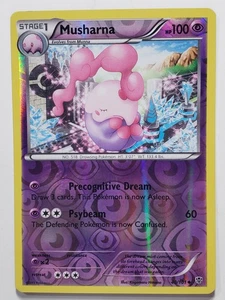REVERSE HOLO Musharna 40/101 LP / VLP Plasma Blast Pokemon Card Kagemaru Himeno - Picture 1 of 2