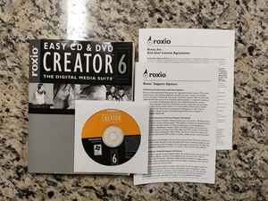 Roxio Easy CD & DVD Creator 6 Digital Media Suite Windows W/Manual - Picture 1 of 5