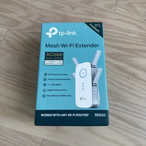 TP-Link AC2600 WiFi Extender(RE650), Up to 2600Mbps, Dual Band WiFi Range Extend - Afbeelding 1 van 5
