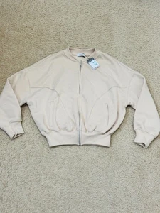 NWT Primark Stone Cotton Bomber Jacket Girls - Picture 1 of 12
