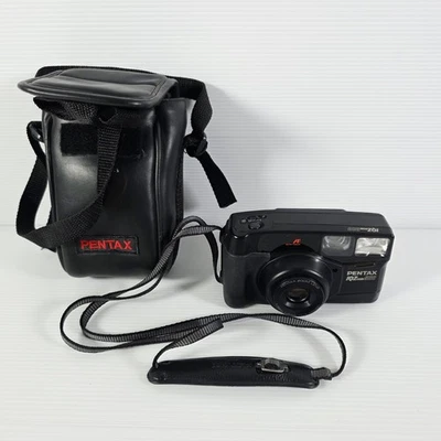 Vintage Pentax IQZoom 900 AF 35mm Film Point and Shoot Camera  - Image 1 of 4