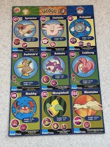 POKEMON 1ST MOVIE 1999 BURGER KING #16 MASTER TRAINER SET UNCUT 9 Card Sheet - Picture 1 of 2
