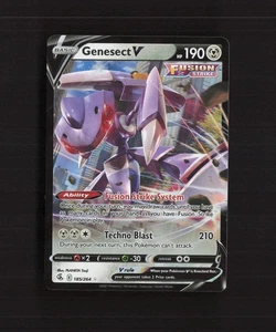 Genesect V 185/264 Fusion Strike Ultra Rare Holo Pokemon Karte MP - Bild 1 von 10