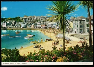 Harbour Beach St. Ives Cornwall John Hinde Postcard - Picture 1 of 2