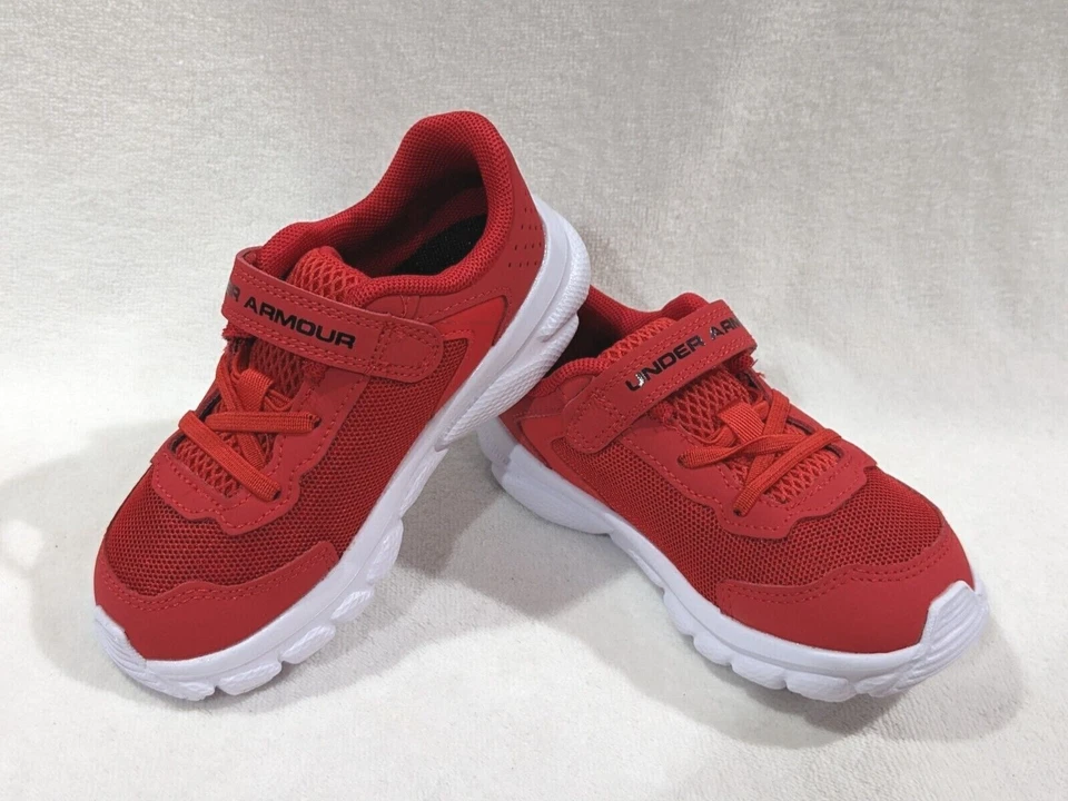 Zapatillas Under Armour para niños pequeños UA BINF Assert 9 rojas/blancas-talla 6/7/8/9/10K NB Foto 1 de 4