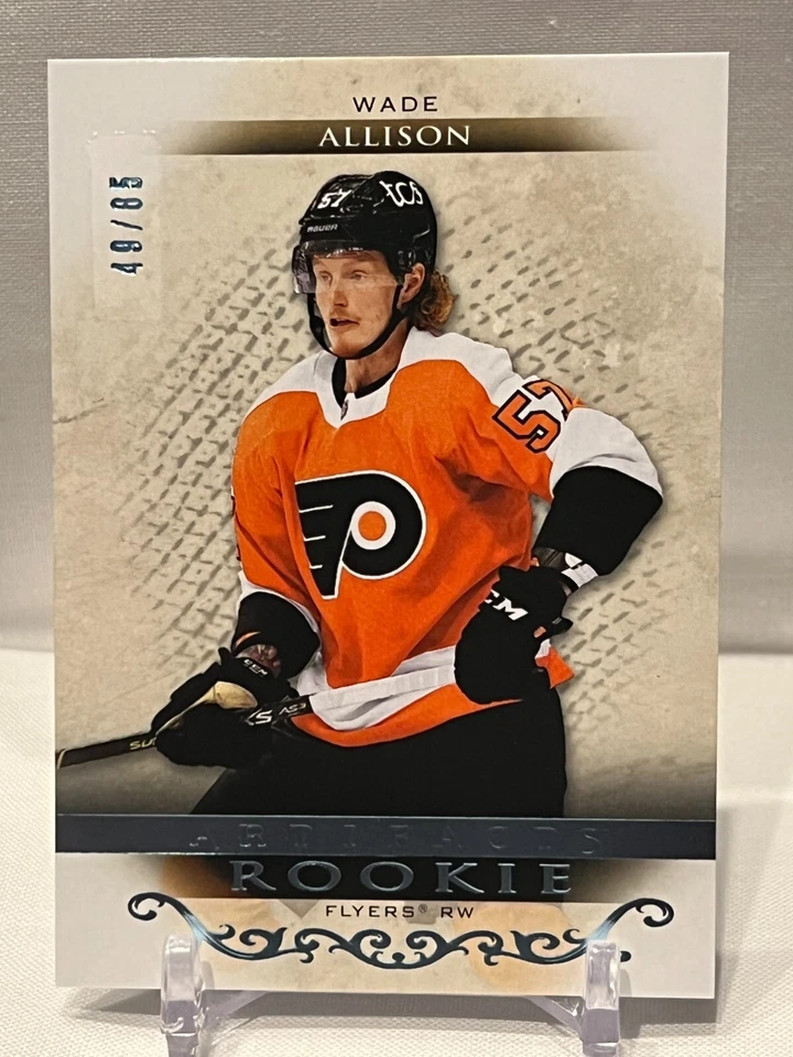 2021-22 UD Artifacts Light Blue Steel Rookies /85 Wade Allison #177 Philadelphia - Image 1 of 2