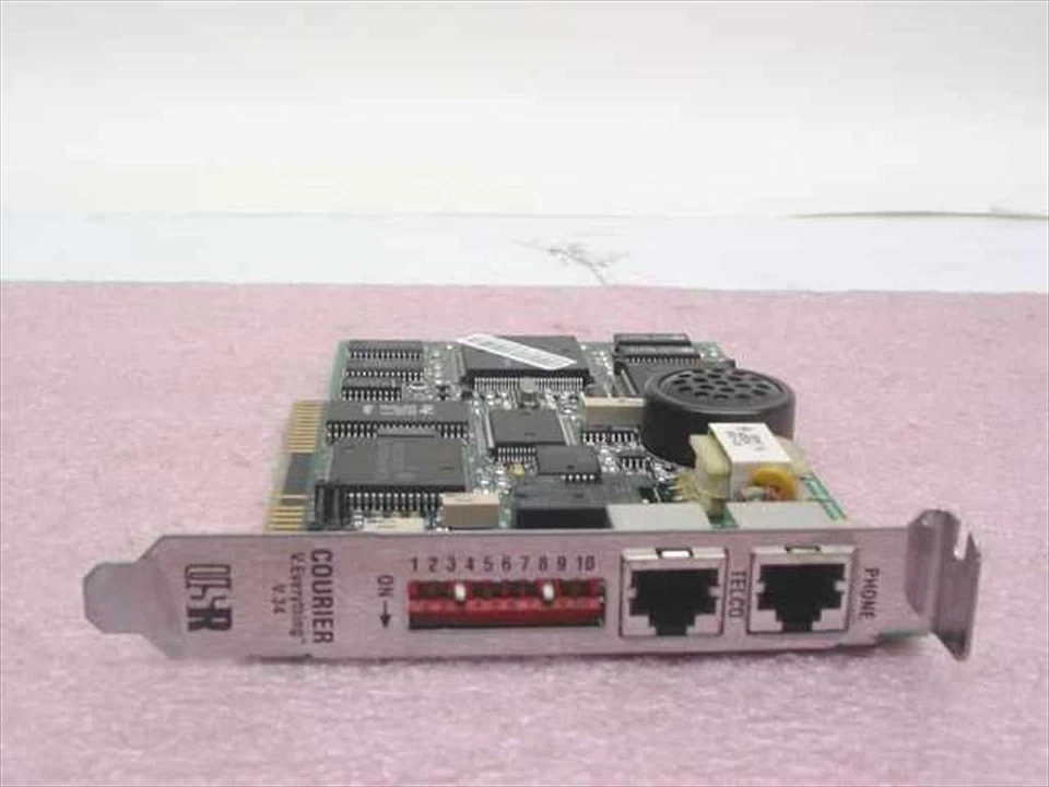 US Robotics 001223-02 Courier V.34 Analog Modem Card Board Foto 1 de 4