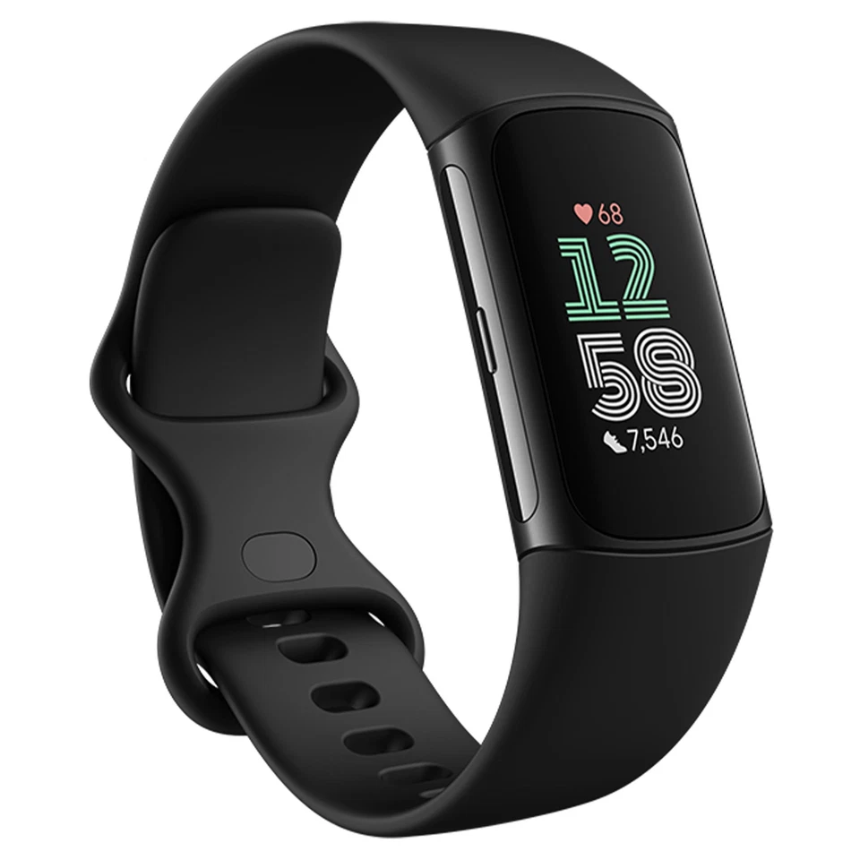Fitbit Charge 6 Obsidian / Black Aluminium GA05183-AP - image 1 of 4