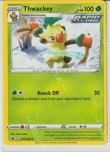 POKEMON CHILLING REIGN - TARJETA THWACKEY 017/198 CASI NUEVO - P&P GRATIS - Imagen 1 de 1