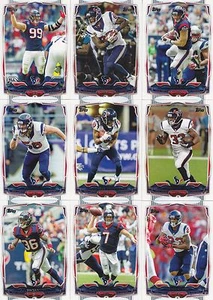 Houston Texans 2014 Topps Complete Team Set 15 Different Cards w/4 RCs Clowney - Picture 1 of 2
