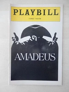 May 1983 - Forrest Theatre Playbill - Amadeus - John Wood - John Pankow - Picture 1 of 3