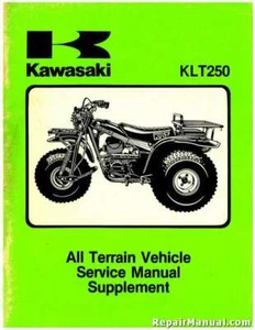 1983-1984 Kawasaki KLT250 ATV Supplement Service Manual - Bild 1 von 1