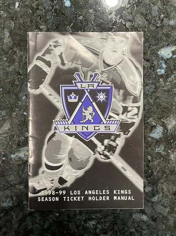 1998-1999 Los Angeles Kings Season Ticket Holder Manual NHL Hockey Cover