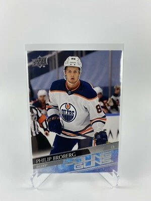 2020 Upper Deck Series 1 - Philip Broberg #204 Young Guns Rookie Edmonton Oilers - Image 1 of 3