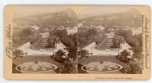 Vue Stéréo PHOTO photographie, les jardins du Casino MONACO Monte-CARLO - Imagen 1 de 2