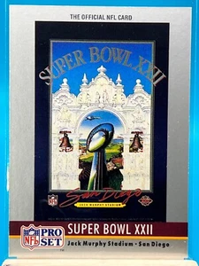 1990 Pro Set #22 Super Bowl XXII - Washington Redskins / Denver Broncos - Picture 1 of 2
