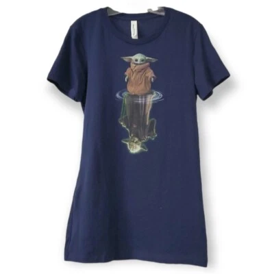 Baby Yoda / Grogu And Yoda Graphic Womens Tee Sz Medium - Image 1 of 4