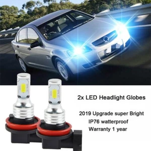 ICE BLUE H11 H9 LED HEADLIGHT FOR HOLDEN VE COMMODORE SSV SS SV6 HSV HIGH BEAM - Picture 1 of 8