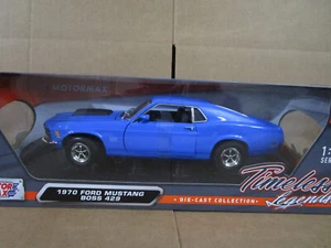 MOTORMAX/73154 1970 FORD MUSTANG BOSS 429 BLUE FREE SHIP - Picture 1 of 1