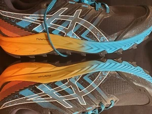 Asics Gel-Trabuco 9 da uomo - NERO BLU FLYTEFOAM TAGLIA 14 NUOVO CON SCATOLA - Foto 1 di 4