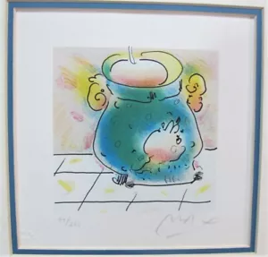 Fine Signed PETER MAX "Melting Pot" Color Lithograph w/ Seal, circa 1981 - Picture 1 of 7