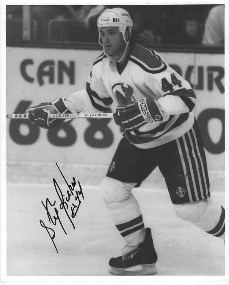 Foto firmada autografiada por Stephane Richer 8x10 NJ Devils RARA ÚNICA EN SU CLASE con certificado de autenticidad Foto 1 de 1