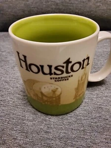 STARBUCKS 2012 HOUSTON GRÜN 16 UNZEN KAFFEE TEEBECHER TOP ZUSTAND - Bild 1 von 4