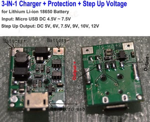 USB Lithium Li-ion 18650 Lipo 3.7V Battery Charger Charging Board Boost Module - Picture 1 of 8