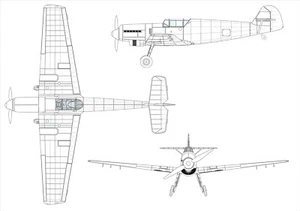 Messerschmitt BF 109 Diagram GLOSSY POSTER PICTURE PHOTO PRINT BANNER 14338 - Picture 1 of 1