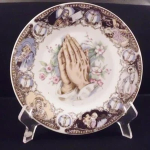 Betende Hände Porzellan Sammler Teller Vintage Japan Regligious ArtMark - Bild 1 von 4