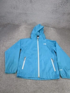 The North Face Jacket Girls Medium Blue Softshell Lightweight Rain Jacket - Picture 1 of 8