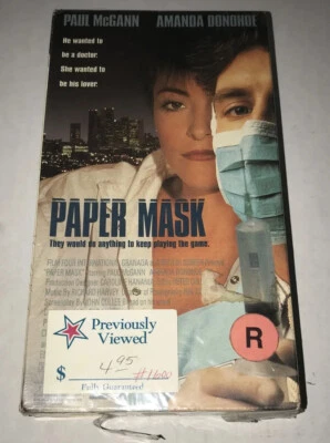 Paper Mask British Thriller VHS 1990 Paul McGann Amanda Donohoe Academy Video - Imagem 1 de 3