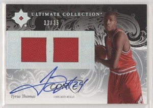 2006-07 Ultimate Collection Debut Jersey /35 Tyrus Thomas #UD-TT Rookie Auto RC