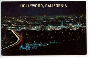 Postal de Hollywood Night Lights, Los Ángeles, California - Imagen 1 de 2