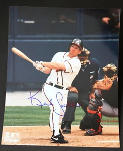 FOTO AUTOGRAFIADA DE 8x10 KEITH LOCKHART ATLANTA BRAVES 3 - Imagen 1 de 1