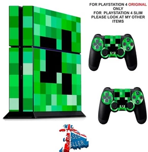 GREEN PIXELS  PS4 PROTECTIVE SKIN DECAL VINYL STICKER WRAP - Picture 1 of 7