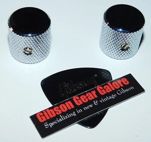 Charvel So Cal Knobs Set Knurled Chrome Guitar Parts Project Dome San Dimas C - Picture 1 of 3