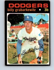 VINTAGE BASEBALL CARD OPC 1971 LOS ANGELES DODGERS BILLY GRABARKEWITZ  NO88