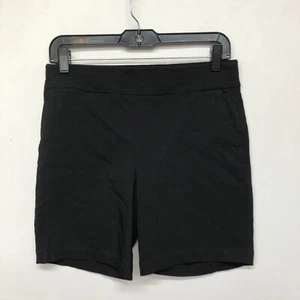 Talbots Women Pull On Bermuda Shorts Size 6P 6 Petite Black M114 -17 - Picture 1 of 14