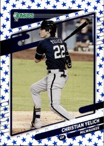 Christian Yelich 2021 Donruss Independence Day #200 - Milwaukee Brewers - Bild 1 von 2