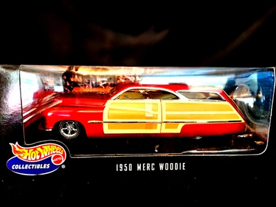 Hot Wheels 1950 Merc Woodie Red 1:18 Scale Inv. #2236 - Image 1 of 2