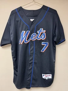 New York Mets Jose Reyes Majestic Authentic Jersey Size 50 Made in USA #7 NY MLB - Picture 1 of 8