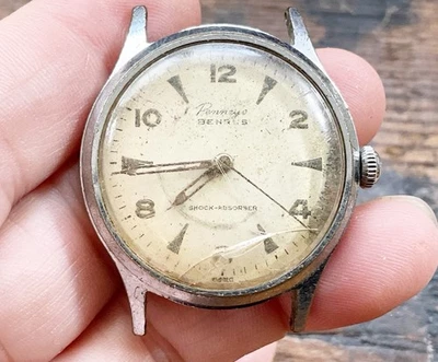 Reloj Pulsera Vintage BENRUS Modelo BH251 17J Cuerda Manual COMO ESTÁ Piezas/Reparación Foto 1 de 4