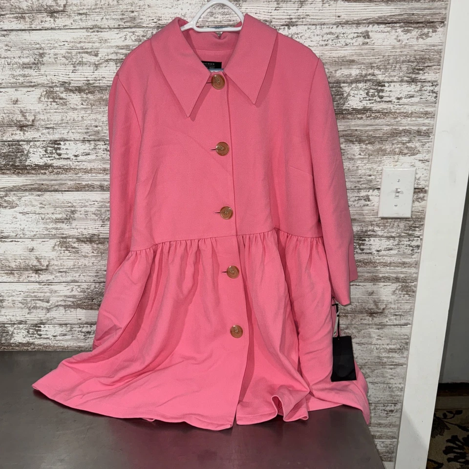 NUEVA Chaqueta Topper Halogen X Atlantic-Pacific Peplum - Rosa - Talla Grande 2X Foto 1 de 4